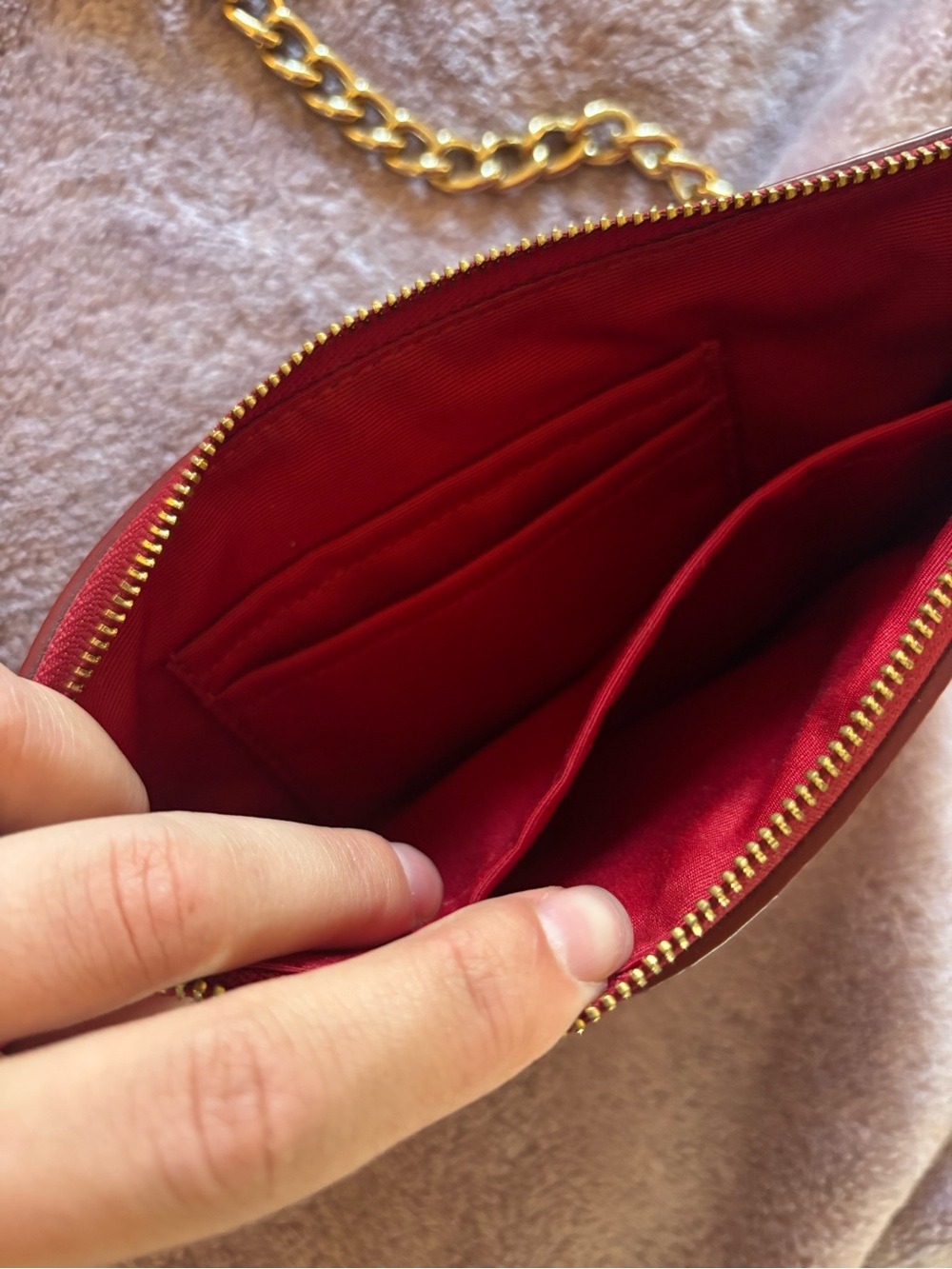 WORN ONCE COACH SMALL RED CROSSBODY BAG - Picture 8 of 16